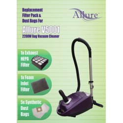 ALLURE Vacuum cleaner filter DUST BAG & FILTER PACK FOR V5001